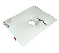 Ubio Almohada Condrodermatitis - Cojín Antiescaras para Oreja - Funda de Bambú Transpirable, Antibacterias - Almohada Ergonómica 50x42x11cm - Orifico Central para Aliviar la Presión en la Oreja