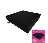 Ubio Cojín Antiescaras Maxiconfort Viscoelástico - Ortopédico para Silla de Ruedas, Oficina o Sillón - Cojín Coxis Ergonómico Impermeable - Funda Saniluxe Lavable y Transpirable - 42x42x8 Grafito