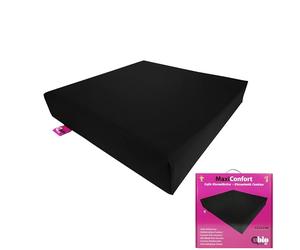 Ubio Cojín Antiescaras Maxiconfort Viscoelástico - Ortopédico para Silla de Ruedas, Oficina o Sillón - Cojín Coxis Ergonómico Impermeable - Funda Saniluxe Lavable y Transpirable - 42x42x8 Grafito