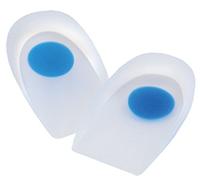 Ubiotex Talonera de silicona, Alza de doble densidad, Amortigua los puntos de carga, Cazoleta central, Alivia el dolor, Talla M, Recomendada para problemas de Espolón calcáneo
