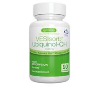 Ubiquinol VESIsorb Avanzado - Coenzima Q10 Patentada de Kaneka, 100mg, 90 Cápsulas -622% más de Biodisponibilidad, Energía y Salud Cardíaca, Antioxidante Natural CoQ10 - Igennus