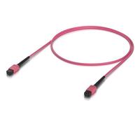 Ubiquiti Cable de Fibra Óptica Multi-Modo OM4 MPO-12 UPC Interior Rosa 1m para 100G - Pack de 10 Unidades