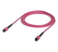 Ubiquiti Cable de Fibra Óptica Patch OM4 Multi-Modo Interior MPO-12 Tipo B UPC para 100G, 3 m, Rosa, Paquete de 10