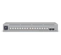 Ubiquiti Pro Max 16 L3 2.5g Ethernet [100/1000/2500] 1u Grigio (a 16-Port, Layer 3 - Etherlighting Switch 2.5 Gbe - And Versatile Mounting Options. U