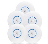 Ubiquiti Spain Networks UAP-AC-LR - Punto de acceso (AES, TKIP, WEP, WPA, WPA-PSK, WPA2, 5 - 95%, -10 - 70 °C, Color blanco, CE, FCC, IC), paquete de 5