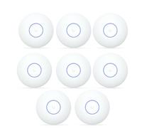 Ubiquiti U7-LITE - 8 puntos de acceso WiFi 7 Dual Band 2.4/5 GHz, 2.5GbE RJ45, PoE+, 4 Stream, cobertura 115 m² por unidad, más de 200 clientes, montaje techo/pared, blanco