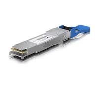 Ubiquiti UACC-OM-QSFP28-LR4 Transceiver QSFP28 monomodo con conector LC UPC dú plex para conexiones hasta 100Gbps y 10km.