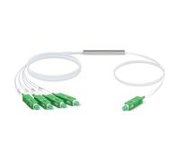 Ubiquiti UFiber Splitter 1:4 SC/APC – Divisor pasivo de fibra óptica para redes GPON UF-SPLITTER-4