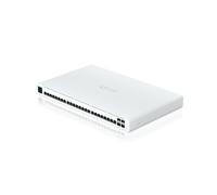 Ubiquiti UISP Pro Interruptor Gestionado L2, 24 Puertos Gigabit Ethernet PoE, Capacidad 128 Gbit/s, Montaje en Rack Blanco