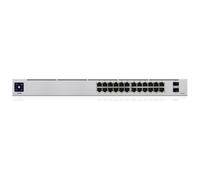 Ubiquiti - UniFi 24-Port PoE Gestionado L2/L3 Gigabit Ethernet PoE 1U Plata