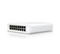 UniFi Switch Lite 16 PoE L2 Gigabit Ethernet (10/100/1000) Energía sobre Ethernet (PoE) Blanco, Interruptor/Conmutador blanco, L2, Gigabit Ethernet (10/100/1000), Energía sobre Ethernet (PoE), Montaje de pared