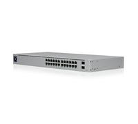 Ubiquiti UniFi 24-Port PoE Gestionado L2/L3 Gigabit Ethernet (10/100/1000) Energía sobre Ethernet (PoE) 1U Plata