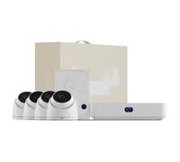 Ubiquiti UNVR-Instant Kit Videovigilancia 4 Cámaras IP Torreta 4MP (2688x1512) PoE, 1TB HDD, Ángulo Visión 102.4°, IP66, Interior/Exterior, Blanco