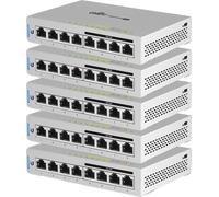 Ubiquiti US-8-60W-5 Networks UniFi 5 x Switch 8 Gestionado Gigabit Ethernet (10/100/1000) Energía sobre Ethernet (PoE) Gris (5-pack)