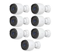 Ubiquiti UVC-G6-BULLET-W - Cámara IP 4K 8 MP - Paquete de 7 unidades - Bullet externo IP66 PoE, visión nocturna 30 m, AI personas y vehículos, sistema de videovigilancia profesional
