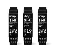ubisys Actuador de conmutación Zigbee/Bluetooth S1-R (Series 2): Conmutación hasta 16 A | Zigbee Direct | también controlable sin puerta de enlace | Relé de choque de corriente | Kit de ampliación