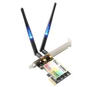 Ubit 11AC1200A Tarjeta inalámbrica PCIe, hasta 1200 Mbit/s, Tarjeta adaptadora inalámbrica WLAN de Doble Banda, Tarjeta PCIe WiFi para Juegos de Escritorio/PC