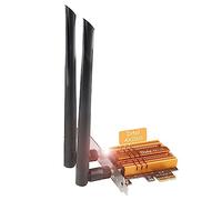 Ubit Tarjeta WiFi 6,AX210 PCIe 6E, MAX 5374Mbps con BT 5.3, Tri-Band(6G/5G/2.4G), 802.11AX con MU-MIMO,OFDMA,Ultra-Low Latency,Soporte Windows 10/11 64bit