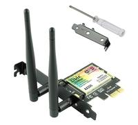Ubit Tarjeta WLAN PCIe WiFi 6 Bluetooth 5.2, chip Intel AX200, máx. 2974 Mbit/s, tarjeta de red dual (2,4/5 GHz), MU-MIMO, OFDMA, latencia ultra baja, compatible con WIN10/11 de 64 bits, AX200+BT5.2