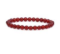 UBJSFASASND Precious Crystal - Pulsera elástica de cuentas redondas de 6 mm, unisex, unisex, 17,8 cm