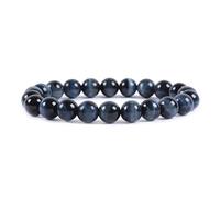 UBJSFASASND Pulsera elástica de cuentas redondas de 8 mm, unisex