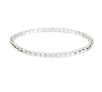 UBJSFASASND Pulsera elástica de cuentas redondas naturales de 4 mm, piedras preciosas de cristal de roca, unisex