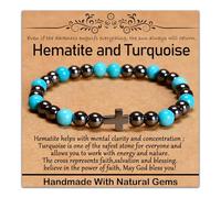 UBJSFASASND Pulsera elástica de piedras preciosas curativas naturales de 4 mm, para yoga, alivio del estrés, joyería de cristal para hombres y mujeres (4 mm, ónix negro), 10mm, Piedra