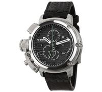UBOAT Chimera 46 mm Chrono SS Negro Reloj Hombre analógico automático con Correa de Piel de Becerro 9592