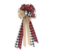 UBOHUZ 1 Pieza de Lazos for la Parte Superior del árbol Navidad, Decoraciones navideñas for Hacer tú Mismo para Acción De Gracias