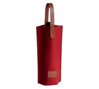 UBOHUZ 10PCS Wine Bag Felt Single Bottle Insulated Tote Carrier Padded Cooler For Lovers Or Wedding per Bottiglie(Red)