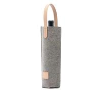 UBOHUZ 10PCS Wine Bag Felt Single Bottle Insulated Tote Carrier Padded Cooler For Lovers Or Wedding per Bottiglie(Gray)