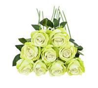 UBOHUZ 30PCS 50cm Artificial Rose Flower Branch Long Stem Red Bouquet For Wedding Table Arrangements Home Decoration Valentines Day Gift para Bodas Novia(Color 12)