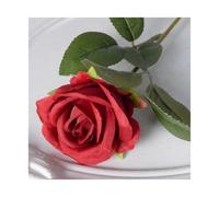 UBOHUZ 30Pcs White Roses Artificial Flowers Fake Velvet with Bendable Long Stems For Wedding Home Arrangement Event Parties para Bodas Novia(Color 2)