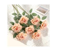 UBOHUZ 40Pcs Artificial Long Stemmed Rose Bouquet Party Garden Home Decoration DIY Simulation Flower Pot Porch Courtyard Wedding Decor para Bodas Novia(Color 9)