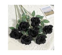 UBOHUZ 40Pcs Artificial Long Stemmed Rose Bouquet Party Garden Home Decoration DIY Simulation Flower Pot Porch Courtyard Wedding Decor para Bodas Novia(Color 2)
