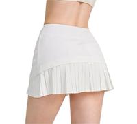 UBOHUZ Faldas de Tenis for Mujer con Bolsillo, Falda Deportiva Plisada, Cintura Alta for Correr al Aire Libre para Mujer(White,M)