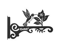 UBOHUZ Ganchos metálicos for plantas, colgadores de pared decorativos for el hogar con diseño pájaros for uso en interiores y exteriores, soportes colgantes, 2 uds para Exteriores Plantas