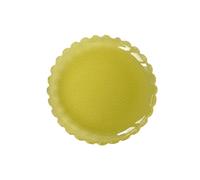 UBOHUZ Juego de 2 platos plástico for postre, bandeja for servir, plato queso, ensalada, for acampar Para Postres, Tartas Y Salsas(Yellow Green)