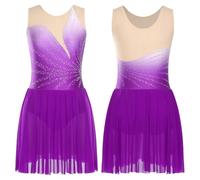 UBOHUZ Leotardos, Vestidos, Bragas con Botones incorporados en la Entrepierna for Gimnasia artística, Patinaje artístico, Ballet y Danza lírica Femeninas para Mujer(Color 5,M)