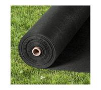 UBOHUZ Malla Antihierbas Cobertor de Suelo for jardín, 4 x 100 pies, 8 oz, Barrera antihierbas no Tejida, Tela geotextil for Control de malezas, Color Negro para Huerto