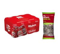 UBOON - Cerveza Clásica Dorada Lager: Suave Sabor, Refrescante y con Espuma Firme - PACK 12 Latas de 33cl, 4.8% Vol. Alcohol + ¡Incluye un Cocktail mezcla Mercadona de Regalo (5 ESTRELLAS, PIPAS)
