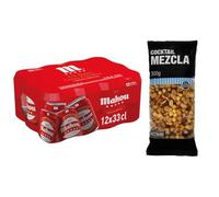 UBOON - Cerveza Clásica Dorada Lager: Suave Sabor, Refrescante y con Espuma Firme - PACK 12 Latas de 33cl, 4.8% Vol. Alcohol + ¡Incluye un Cocktail mezcla Mercadona de Regalo (5 ESTRELLAS, COCKTAIL)