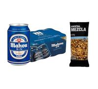 UBOON - Cerveza Clásica Dorada Lager: Suave Sabor, Refrescante y con Espuma Firme - PACK 12 Latas de 33cl, 4.8% Vol. Alcohol + ¡Incluye un Cocktail mezcla Mercadona de Regalo (SIN, COCKTAIL)