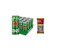 UBOON - Cerveza Lager Pack Lata, 12x 50cl Suave Sabor, Refrescante y con Espuma Firme + ¡Incluye un Pipas girasol gigantes tostadas aguasal Mercadona de Regalo