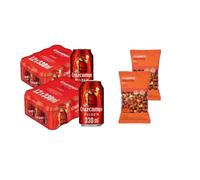 UBOON - Cerveza Lager Pack Lata, 24 x 33cl Pilsen 4,8% Vol de alcohol + ¡Incluye Dos Cacahuete frito mezcla Mercadona de Regalo
