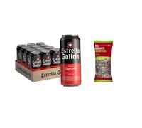 UBOON - Especial - Cerveza Lager Especial, Pack de 12 Latas de 33 cl, Sabor Ligero y Amargo, Aroma a Lúpulo, 5,5% Volumen de Alcohol + ¡Incluye un Pipas girasol gigantes tostadas Mercadona de Regalo