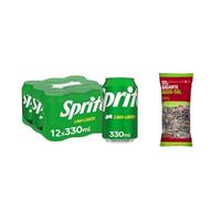 UBOON - Lima-Limón, Bajo en Azúcares y Calorías, Pack 12 Lata 330ml + + ¡Incluye un Pipas girasol gigantes tostadas Mercadona de Regalo
