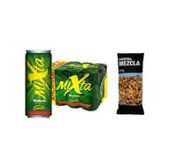 UBOON - Mixta, Combinación de Cerveza 5 Estrellas Con Limón, Sabor Ligero y Refrescante, 0,9% de Alcohol, Pack de 12 Latas x 33 cl + ¡Incluye un Cocktail mezcla Mercadona de Regalo