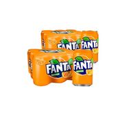UBOON - Naranja - Refresco con 8% de zumo de naranja- Pack de 24 latas, 330 ml