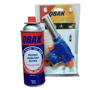UBOON - Pack Soplete + Cartucho Gas (227g) | Antorcha Ajustable con Adaptador y Encendedor - Ø 22mm | Multiusos: Flambear Crema Catalana, Caramelizar, Encender Barbacoas, Descongelar Tuberías y Más |